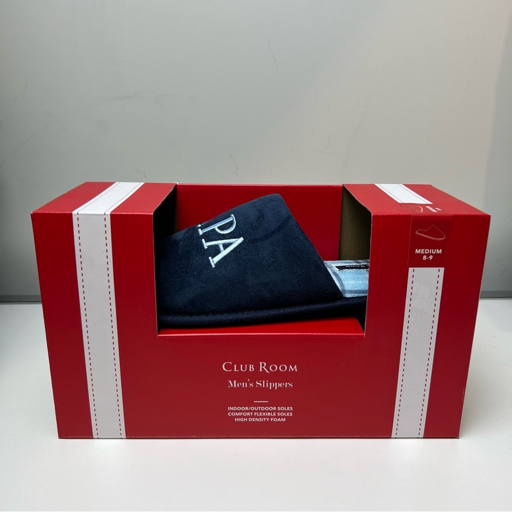 Club Room Blue/Navy #1 Papa Men’s Slippers